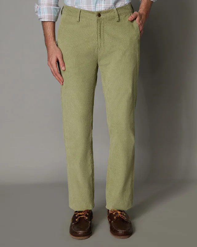 Classic Casual Stretch Corduroy Chinos - Green