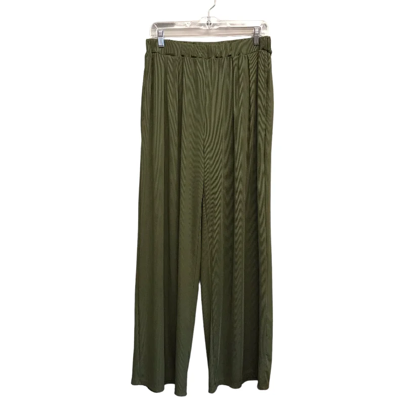 Relaxed Denim GREEN PANTS WIDE LEG by CIDER Size:16