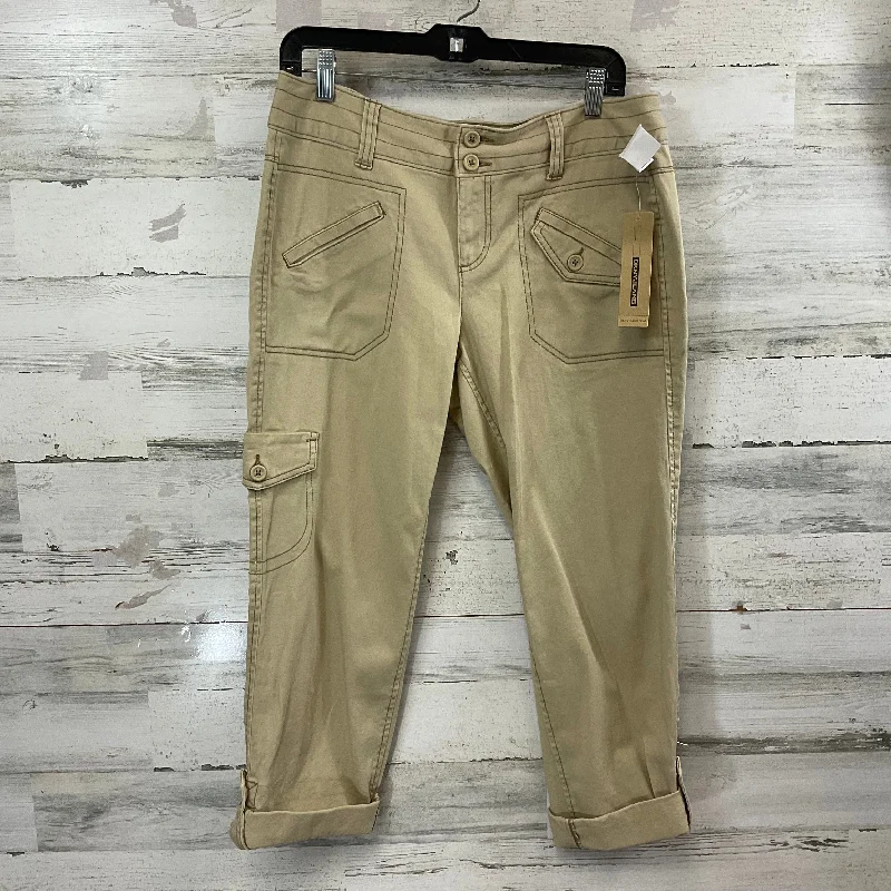 Suede Jackets Pants Cargo & Utility By Dkny In Tan, Size: 10