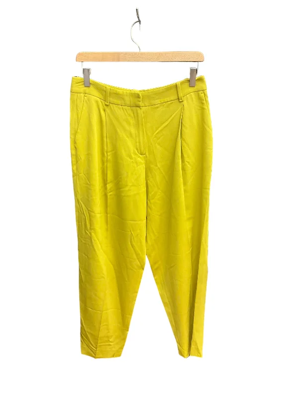 Relaxed Casuals Pants Dress By Massimo Dutti In Yellow, Size: 6