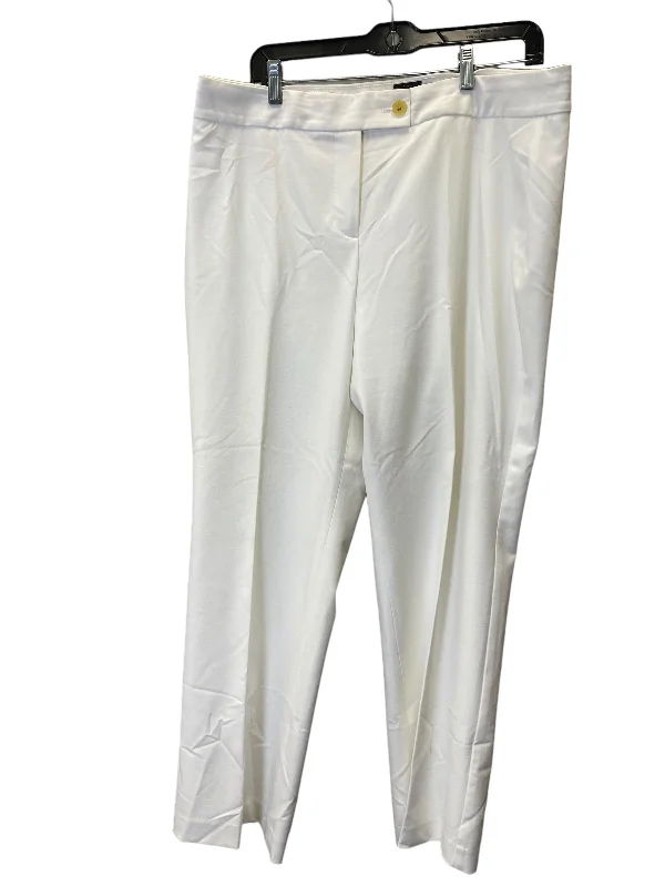 Varsity Jackets Pants Dress By Talbots In White, Size: 14