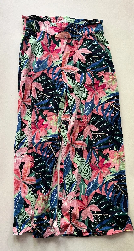 Classic Jackets Pants Palazzo By Loft In Floral, Size: 4