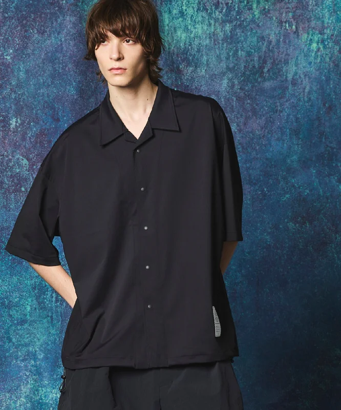 Urban Apparel High Tension Prime-Over Short Sleeve Open Collar Draw Cord Shirt