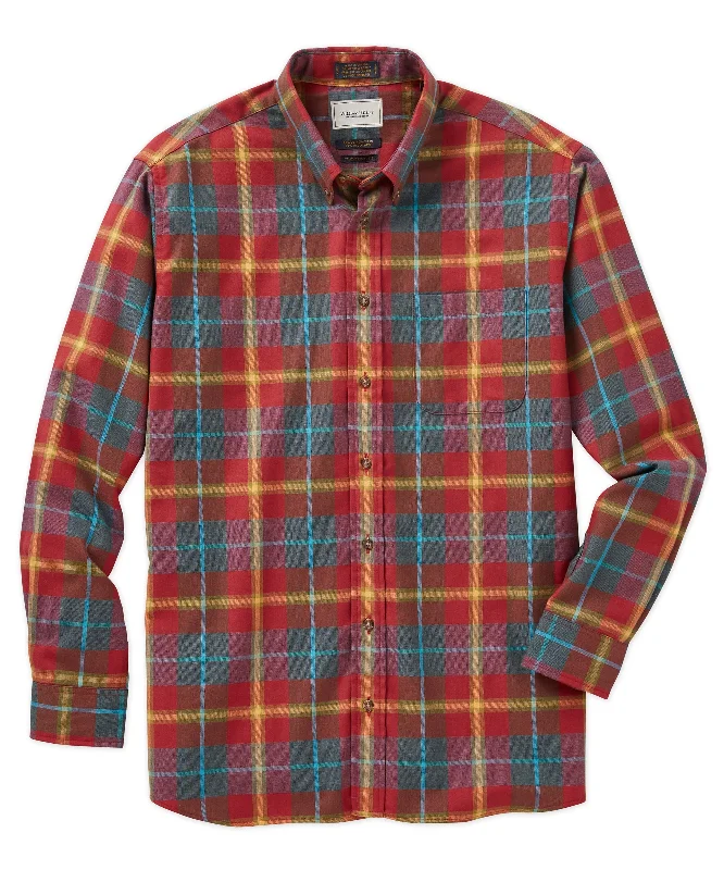 Lightweight Coats Cotton-Wool Plaid Sport Shirt