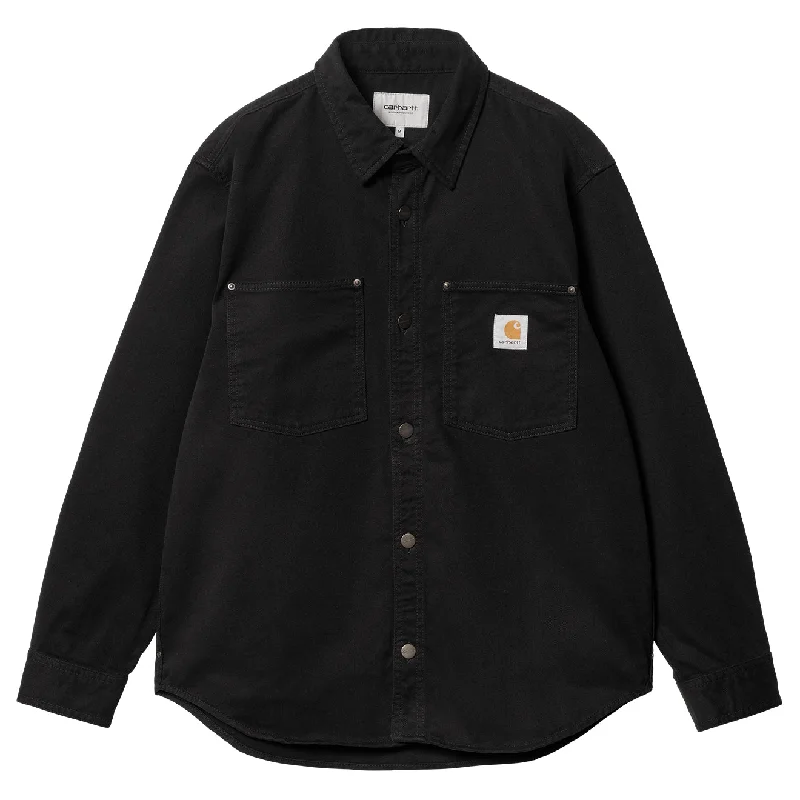 Jogging Jackets Carhartt WIP Derby Shirt Jac Black Rinsed