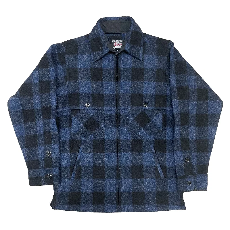 Streetwear Look Double Cape Jac Shirt - Denim Blue Black