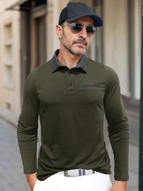 Effortless Style Essential Color Block Polo Shirt