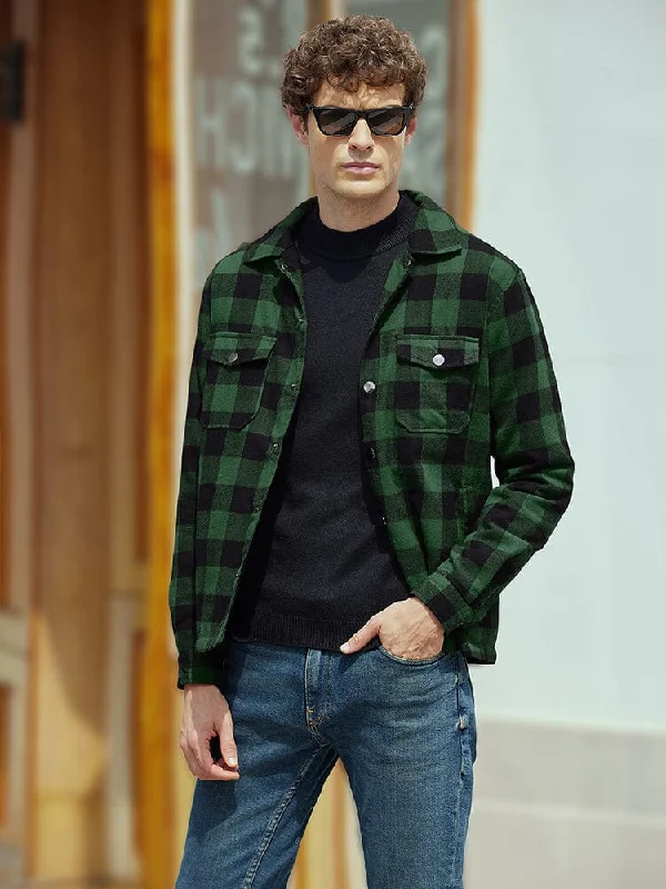 Stylish Comfort Flannel Checked Lined Shirt