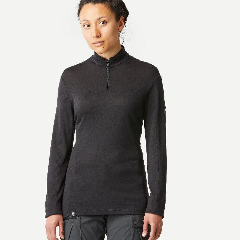 Smart Casual Forclaz Women's MT500 Merino Wool Long-sleeve Shirt