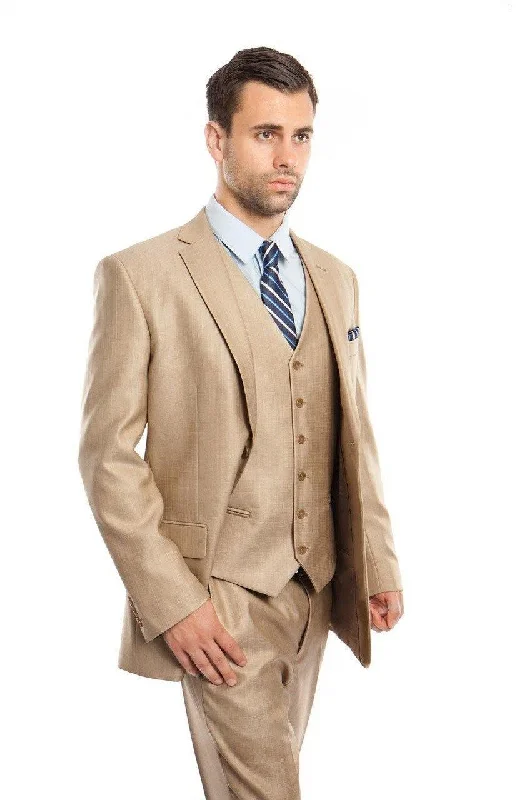 Smart Tops TAZIO COLLECTION-STONE TEXTURED 3 PIECE SUIT