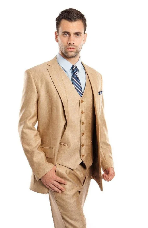 Outdoor Outfits TAZIO COLLECTION-WHEAT TEXTURED 3 PIECE SUIT