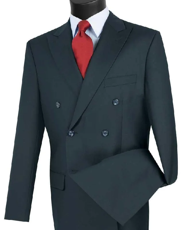 Versatile Wardrobe Navy Double Breasted Regular Fit Suit