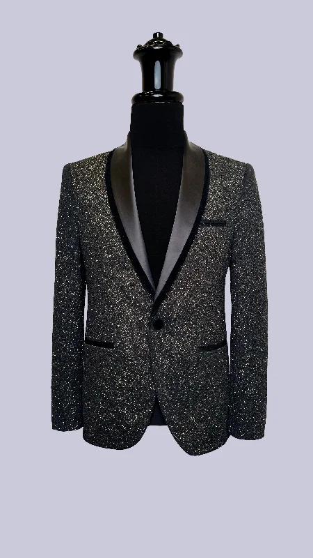 Everyday Jackets Men's Glittered Tuxedo Blazer by Vercini