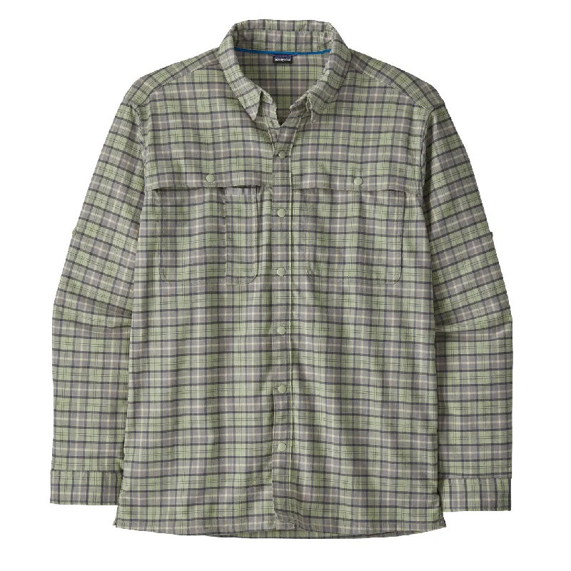 Relaxed Fits Patagonia Early Rise Stretch Shirt On The Fly / Salvia Green