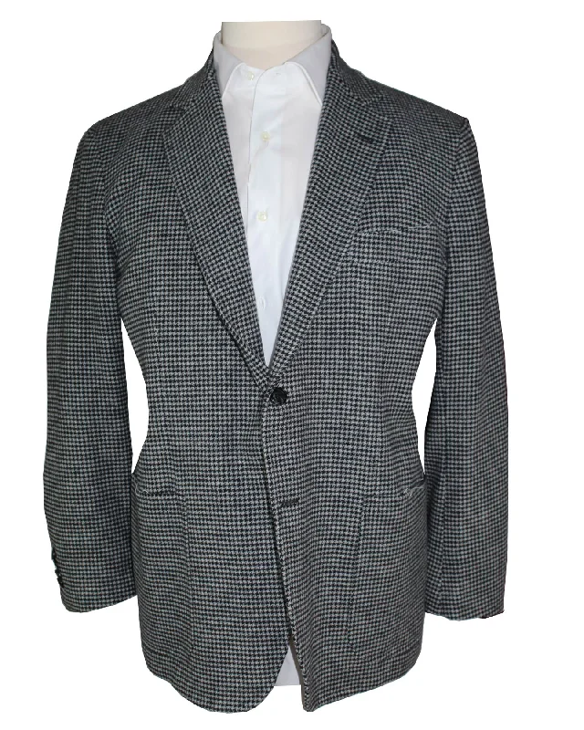 Slim-fit Trousers Sartorio Sport Coat EUR 58/ US 46 Gray Black Houndstooth - Unlined Sartorial Blazer SALE