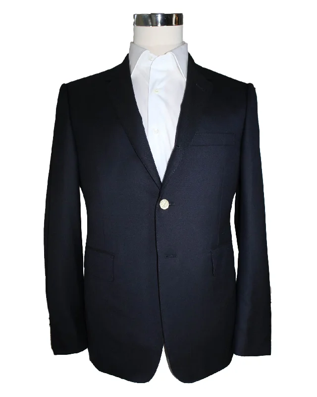 Heavy Coats Thom Browne Wool Sport Coat Navy Slim Fit - EU 48 / US 38 SALE