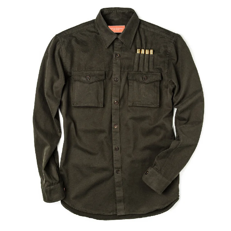 Cozy Essentials Westley Richards The Expedition Safari Shirt Brushed Green